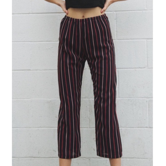 Brandy Melville Striped Frankie Pants - Picture 1 of 3